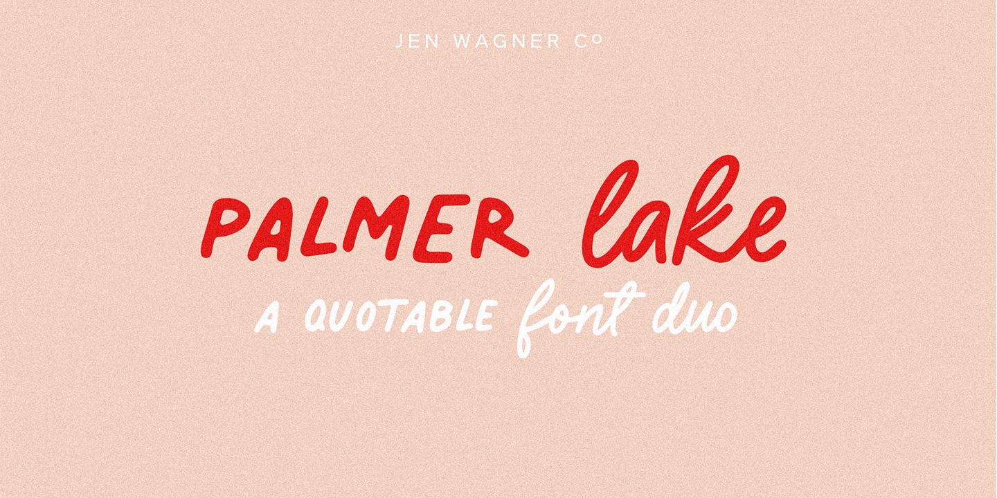 Example font Palmer Lake #1